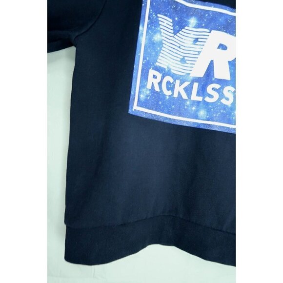 Y&R RCKLSS Young & Reckless Sweatshirt Black Long Sleeves Logo Men's Size Large - Picture 4 of 14